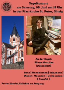 Orgelkonzert - Silvan Meschke - Verschoben - @ Pfarrkirche St. Peter